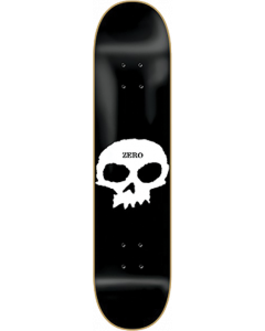 ZERO SINGLE SKULL DECK-7.87 BLK/WHT