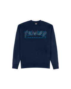 THRASHER GATO CREW/SWT M-NAVY