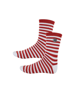 FOUND STRIPED STAR & MOON SOCKS SIENNA 1pr
