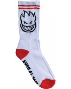 SF BIGHEAD CREW SOCK WHITE/RED/BLACK