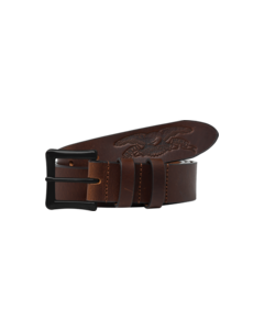 AH BASIC EAGLE LEATHER BELT L/XL 47" BROWN/BLK