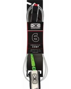 O&E MOULDED COMP LEASH 6' WHITE