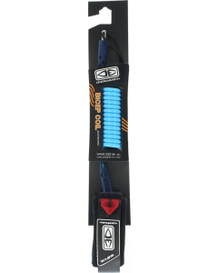 O&E BODYBOARD MOULDED BICEP COIL LEASH BLUE