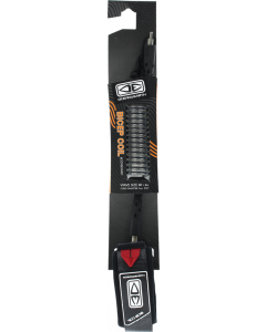 O&E BODYBOARD MOULDED BICEP COIL LEASH BLACK
