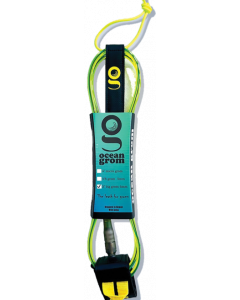 OCEAN GROM 5'0" TWEEN GROM LEASH JO CL.YEL/BLUE