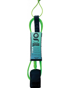 OCEAN GROM 5'0" TEEN GROM LEASH ISAIAH NEON GREEN