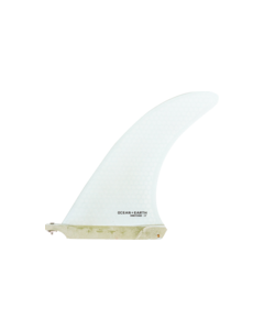 O&E HONEYCOMB SINGLE FIN 9" WHITE