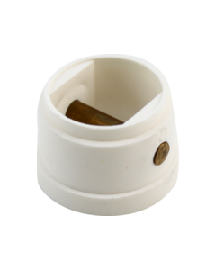 SURF SOURCE LEASH CUP MICRO PLUG WHITE W/BRASS PIN