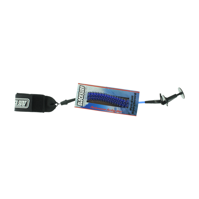 BLOCK SURF PRO COILED BODYBOARD LEASH BLUE